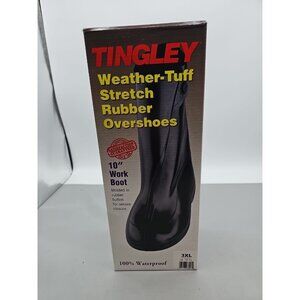 Tingley 1400 Black 3XL (US 14-15-1/2) Rubber 10" Ice Traction Overshoes New